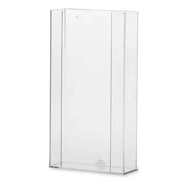 Market Lab – Glove Box Holder Wall Mounted 4-Box Capacity Clear 11-1/4 W X 3-3/4 D X 21 H Inch Acrylic – 8106