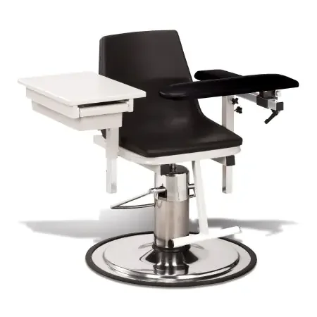 Market Lab – Hydraulic Blood Drawing Chairs Black – 15974-BK
