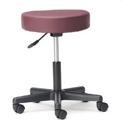 Market Lab – Pneumatic Stool Pneumatic Height Adjustment Burgundy – 5915-BG