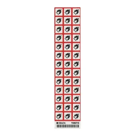 Market Lab – Pre-Printed Label Warning Label Black / Red / White Paper Diagram / Symbol Black Biohazard – 42667