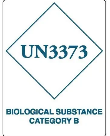 Market Lab – Pre-Printed Label Warning Label Blue Paper – 7067