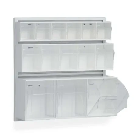 Market Lab – Tilt Front Bin Clear Plastic 5-1/4 X 6-1/2 X 23-1/2 Inch – 10380