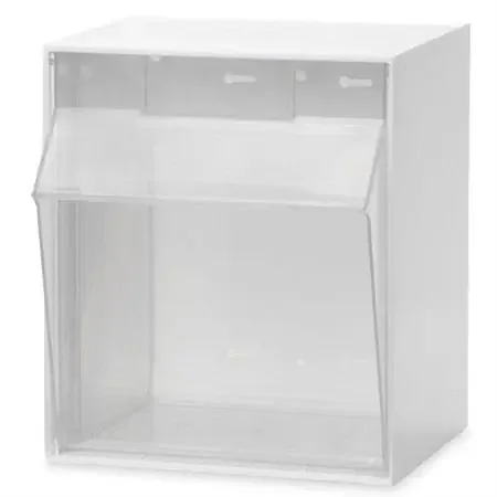 Market Lab – Tilt Front Bin White Polystyrene 8-3/4 X 10-3/4 X 13 Inch – 10384