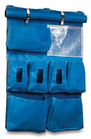 MarketLab – PPE Dispenser Door Mount Blue 5 X 26-3/4 X 36 Inch Mesh – 18065-BL