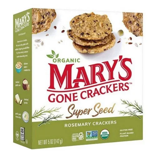 Mary’s Gone Crackers, Cracker Rosemary, 5 Oz(Case Of 6)