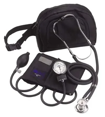 Match Mates – Aneroid Sphygmomanometer Combo Kit Fanny Pack Essentials Kit Adult Size Nylon Cuff 22 Inch Stethoscope Tube Dual Head Stethoscope – 01-365-021