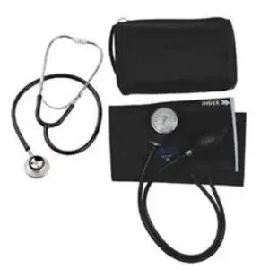 Match Mates – Aneroid Sphygmomanometer Combo Kit For Nurses and Students Adult Size Nylon Cuff 22 Inch Stethoscope Tube Dual Head Stethoscope – 01-260-021