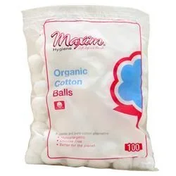 Maxim Hygiene Organic Cotton Balls 100 count