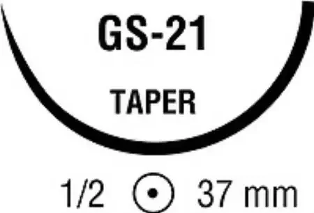Maxon – Suture with Needle Absorbable Uncoated Green Suture Monofilament Polyglyconate Size 0 30 Inch Suture 1-Needle 37 mm Length 1/2 Circle Taper Point Needle – 8886626761