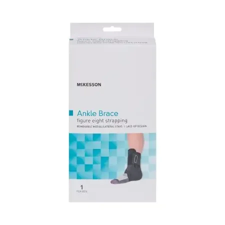 McKesson – Ankle Brace Large Lace-Up / Figure-8 Strap / Hook and Loop Closure Left or Right Foot – 155-81-97047