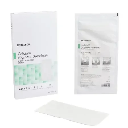 McKesson – Calcium Alginate Dressing 4 X 8 Inch Rectangle Calcium Alginate Sterile – 3563