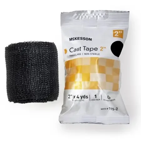McKesson – Cast Tape 2 Inch X 12 Foot Fiberglass Black – 115-2A