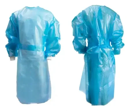 McKesson – Chemotherapy Procedure Gown 2X-Large Blue NonSterile AAMI Level 2 / ASTM D6978 Disposable – 16-55KV2X