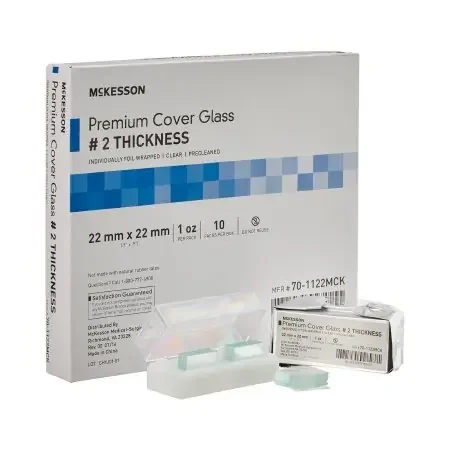 McKesson – Cover Glass Square No. 2 Thickness 22 X 22 mm – 70-1122MCK