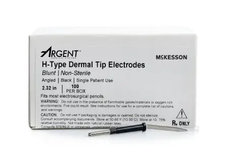 McKesson – Dermal Tip Electrode Blunt Angled Blade Tip Disposable NonSterile – 22-H10112