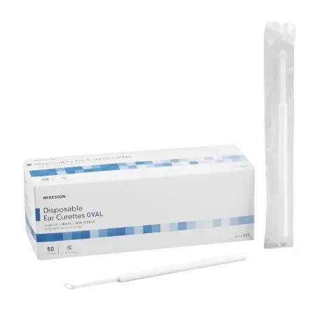 McKesson – Ear Curette Handle with Grooves 4 mm Tip Oval Tip – 531