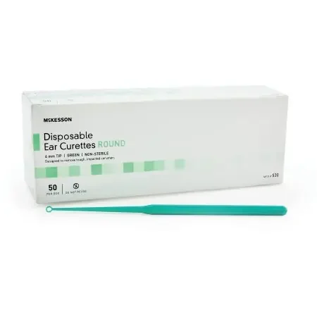 McKesson – Ear Curette Handle with Grooves 4 mm Tip Round Tip – 530