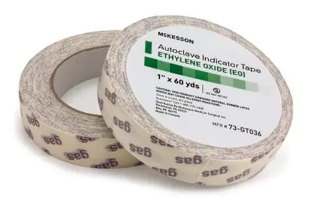 McKesson – Ethylene Oxide Gas Indicator Tape 1 Inch X 60 Yard EO Gas – 73-GT036