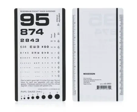 McKesson – Eye Chart 14 Inch Measurement Acuity Test – 63-3053