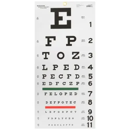 McKesson – Eye Chart 20 Foot Measurement Acuity Test – 63-3050