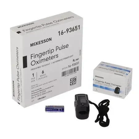 McKesson – Fingertip Pulse Oximeter Battery Operated Without Alarm – 16-93651