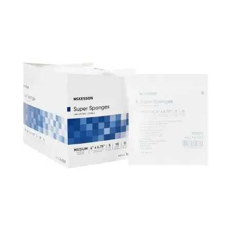 McKesson – Fluff Dressing Cotton 6 X 6-3/4 Inch Rectangle Sterile – 16-4265
