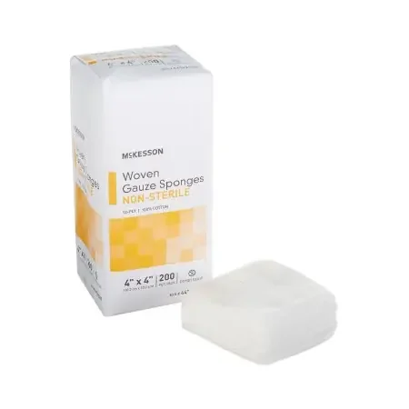 McKesson – Gauze Sponge Cotton 12-Ply 4 X 4 Inch Square NonSterile – 44122000