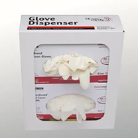 McKesson – Glove Dispenser Wall Mounted 2-Box Capacity White 12 X 10 X 4 Inch Steel – GHM2