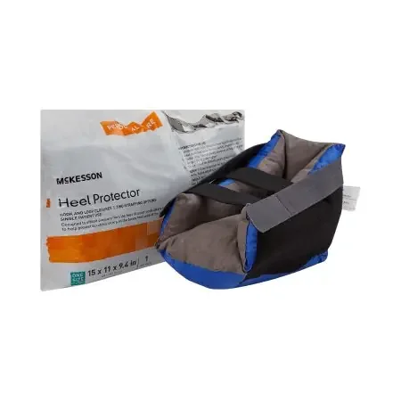 McKesson – Heel Protector One Size Fits Most Black / Blue – 16-7305
