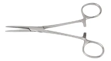 McKesson – Hemostatic Forceps Crile 5-1/2 Inch Length Office Grade Stainless Steel NonSterile Ratchet Lock Finger Ring Handle Straight – 43-2-447
