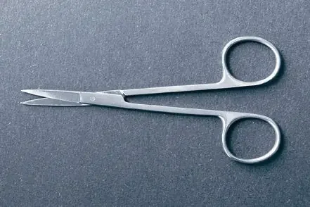 McKesson – Iris Scissors 3-1/2 Inch Office Grade Stainless Steel Finger Ring Handle – 43-2-107