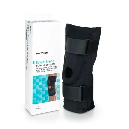 McKesson – Knee Brace Medium Pull-On / Hook and Loop Strap with D-Rings 18 to 20-1/2 Inch Circumference Left or Right Knee – 155-81-97425