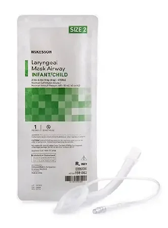 McKesson – Laryngeal Mask Infant / Pediatric User Size 2 Clear PVC Sterile Disposable – 159-002