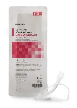 McKesson – Laryngeal Mask Neonate / Infant User Size 1 Clear PVC Sterile Disposable – 159-001