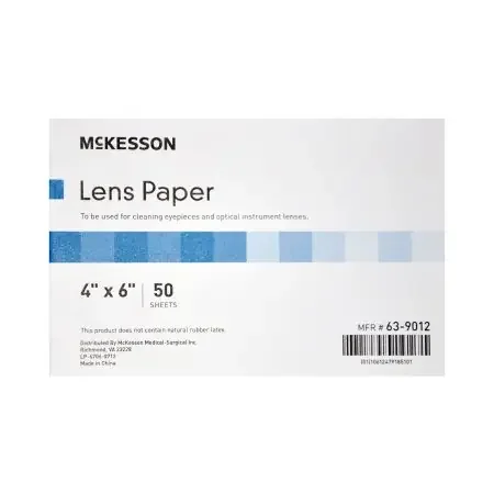 McKesson – Lens Cleaner for Optical Instruments Soft, Thin 4 Inch x 6 Inch Paper Sheets Cleaning microscope eyepieces and Lenses – 63-9012