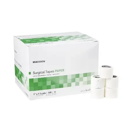 McKesson – Medical Tape Breathable Paper 1 Inch X 1-1/2 Yard White NonSterile – 16-47310S
