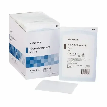 McKesson – Non-Adherent Dressing Nylon / Polyester 3 X 4 Inch Sterile – 16-4293