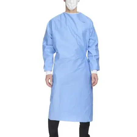 McKesson – Non-Reinforced Surgical Gown with Towel X-Large Blue Sterile AAMI Level 3 Disposable – 183-I90-8030-S1