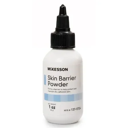 McKesson – Ostomy Barrier Powder 1 oz. Puff Bottle, Protective Skin Barrier – 137-5724