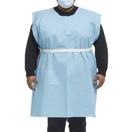 McKesson – Patient Exam Gown 3X-Large Blue Disposable – 18-918158