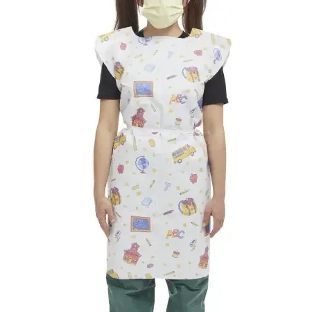 McKesson – Patient Exam Gown Medium Kid Design (Schooltime Print) Disposable – 981836