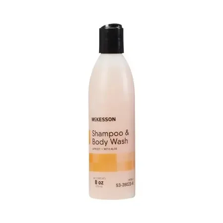McKesson – Shampoo and Body Wash 8 oz. Flip Top Bottle Apricot Scent – 53-28023-8