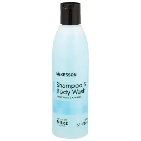 McKesson – Shampoo and Body Wash 8 oz. Flip Top Bottle Summer Rain Scent – 53-1354-8