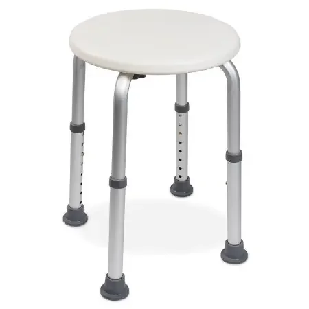 McKesson – Shower Stool Without Arms Aluminum Frame Without Backrest 13 Inch Seat Width – 146-RTL12004KD