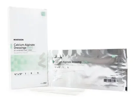 McKesson – Silver Alginate Dressing 3/4 X 12 Inch Rope Sterile – 3560