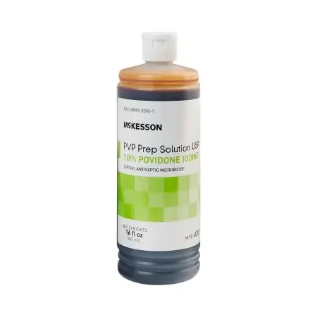 McKesson – Skin Prep Solution 16 oz. Flip-Top Bottle 10% Strength Povidone-Iodine NonSterile – 035