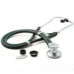 McKesson – Sprague Stethoscope Green 2-Tube 22 Inch Tube Double-Sided Chestpiece – 641DGMM