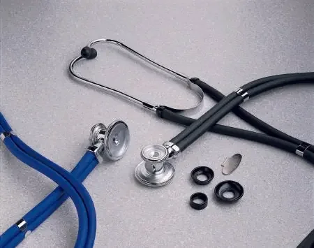 McKesson – Sprague Stethoscope Red 2-Tube 22 Inch Tube Double-Sided Chestpiece – 01-641RGM