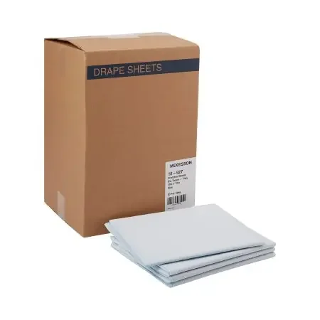 McKesson – Stretcher Sheet Flat Sheet 40 W X 72 L Inch Blue Tissue / Poly Disposable – 18-927
