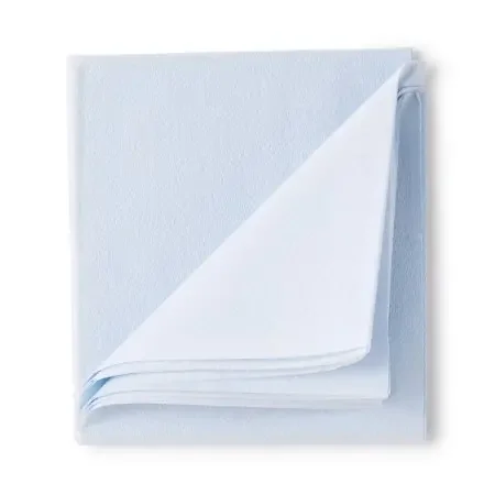 McKesson – Stretcher Sheet Flat Sheet 40 W X 90 L Inch Blue Tissue / Poly Disposable – 18-928